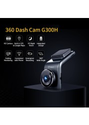 2022 360 G300H Dash Camera FHD Smart Car DVR Surveillance Camera Out GPS Google Maps Night Vision Parking Monitor Security