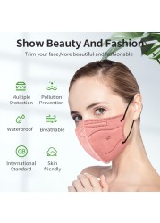 5D Protective Face Mask KN95 Mascarillas FPP2 5 Layers FFP2 Mascarillas Multicolored FFP2mask Adult Respirator KN 95 Mascherina FFPP2