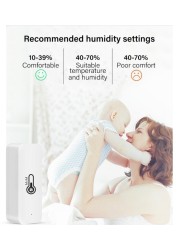 New Tuya Smartlife Zigbee Temperature Humidity Sensor Indoor Humidity Monitor Alexa Google Smart Home Home Security