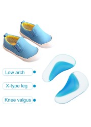 Sunvo - Kids Orthotic Insoles, Silicone Gel, Flat Foot Corrector, Arch Support, Shoe Pads