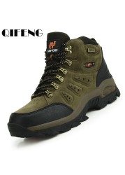 Men's Women's Tactical Leather Anti-Slip Boots Classic Hiking Boots Autumn Winter 36-48