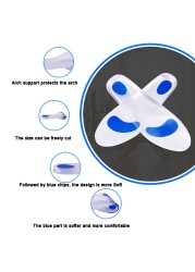 Medical Insoles Silicone Flat Feet Orthotic Insoles Plantar Fasciitis Pain Relief Foot Care Metatarsal Pad