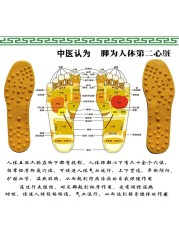 High quality orthopedic insole arch support insole soft rubber sports health care physiotherapy acupuncture point massage insole