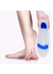 Soumit Medical Silicone Gel Insole Plantar Fasciitis Heel Spur Massage Insoles for Men Women Pain Relief Foot Care Parent Gift