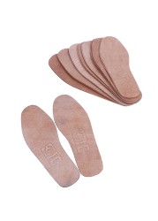 Hot! 1 pair 36-42 breathable leather insoles women men ultra-thin deodorant shoes insole pads