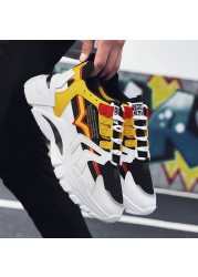 Men's Fashion Shoes 2022 Platform High Quality Sports Running Shoes Men Casual Shoes Walking Summer Breathable Colorful Dad Shoes