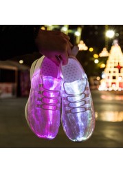 rayize women sneakers LED fiber optic shoes girls shoes women light up glowing shoes usb rechargeable wedding party shoes