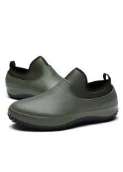 Men Slip-On Oil-Proof Kitchen Chef Shoes Multifunctional Restaurant Garden Waterproof Work Safety Medical Shoes