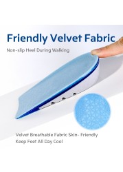 NOIPACE Invisible Height Increase Insoles Silicone Gel Heel Cushion 1-3cm Elevators Insert Soles Women Men Half Increasing Shoe Pads