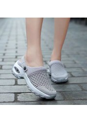 2021 new women's shoes non-slip platform sandals platform sandals women's breathable mesh sole outdoor walking slippers