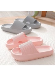 Home Slippers Summer Thick Platform Women Sandals Indoor Bathroom Non-slip Slides EVA Slippers Ladies Mens Shoes Dropshipping