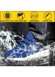 Spring/Summer Breathable Fabric Safety Shoes Leisure Sports Mixed Colors For Steel Head Low Wear Safety Shoes Anti-drop