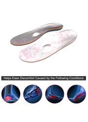 Orthotic Insoles Sports Shoe Cushion Men Flat Feet Heel Spur Orthotic Insert Sole