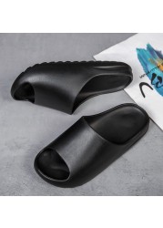 Home Slippers Men Women 2022 Soft Women's Slides Summer Beach Men Toe Slippers Ourdoor Ladies Slipper Platform Mules Shoes Flats