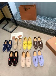 2021 high quality genuine leather women shoes casual flat loafers soft soled outdoor shoes leather shoes