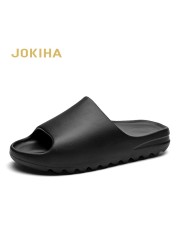 2020 New Arrival Men Beach Slippers Beige Black Fashion Slippers Slides For Men Yez Slipper