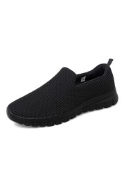 Women Walking Sneaker Mesh Breathable Female Knitted White Vulcanized Shoes Casual Slip on Ladies Flat Shoes Comfort Footwear