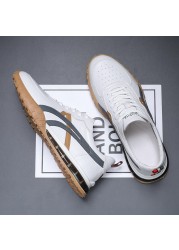 Leather men's shoes 2021 new autumn men's sports and luxury shoes trend white shoes men shoes fashion sneakers