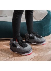 Winter Warm Slippers Women Cute Home Slippers Unisex One Size Sneakers Men House Floor Cotton Shoes Woman EU 35-44 Plush Sliders