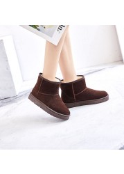 ZUZI 2021 Women Snow Boots Plush Fabric High Quality Women Australia Winter Boots Winter Warm Women Boots