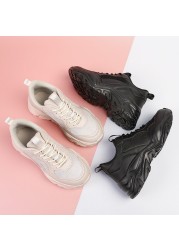 Moipheng 2022 Spring New Chunky Sneakers Women Breathable Shoes Big Size 35-45 Running Shoes Sneakers Women Vulcanized Shoes