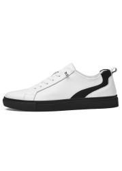 Leather shoes casual sneakers men's shoes comfortable quality leather shoes men's Korean version white shoes