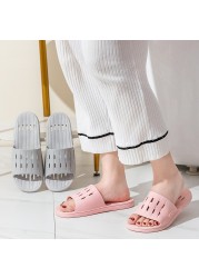 Bathroom Leakage Slippers Women Summer Indoor Bath Non-slip Quick-drying Shoes Couples Home Wear-resistant Sandals Slippers