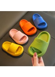 Beach Slippers Children Girls Home Shoes Summer Flip Flops Thick EVA Soft Cushion Slides Outdoor Slippers Zapatillas chausiras