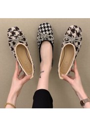 Spring new fashion hh9st shallow mouth casual women's shoes cute bow French style design breathable elegant flat shoes