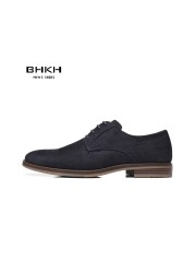 BHKH Men's Casual Shoes 2022 Autumn Fashion Leisure Walking Shoes Lace-up Classic Men Shoes New Men's Casual Shoes