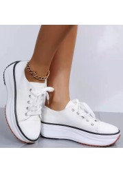 LuasTuas New Sneakers For Women High Platform Lace Up Spring Laddie'S Cool Fashion Shoes Holiday Woman Shoes Size 36-43