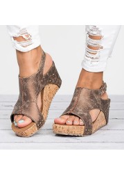 Women Sandals Platform Sandals Wedges Shoes Women Heels Gladiator Sandalias Mujer Summer Shoes Peep Toe Wedge Heels Sandals