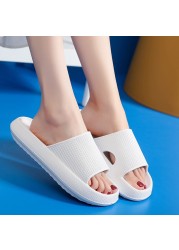 Wedges Slippers for Women Summer Thick Floor Sandals Home Indoor Bathroom Non-slip Slides Ladies Men Slides Beach Shoes Woman