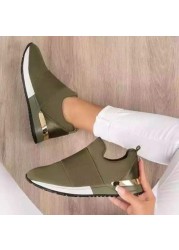 women loafers spring autumn esbadrille elastic band flat shoes female casual comfort cloth shoes ladies flats plus size