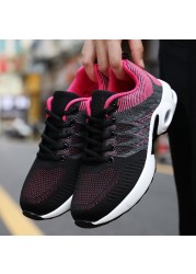 Ladies Shock Absorption Sneaker Comfortable Breathable Running Shoes Air Cushion Soles Casual Outdoor Shoes Shoes