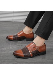 New men dress shoes shade patent leather luxury fashion groom wedding shoes men luxury Italian style oxford shoes big size 48