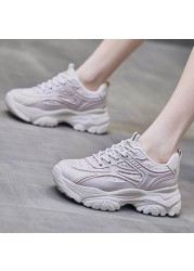 Lucifer Breathable Mesh Sneakers For Women 2022 Spring Thick Bottom Vulcanized Shoes Woman Comfty Non-slip Sneakers Mujer