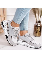 Women Spring Autumn Thick Sole Sneakers Woman Height Increasing Shoes Platform Sneakers Big Size 35-43 Female Sneakers