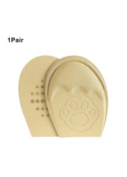 1 Pair Women Pain Relief Soft Shoes Insert Breathable Design Convex Forefoot Cushion Cushion Adjustable Support Non-slip Half Insoles