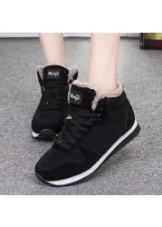 Women Ladies High Quality Snow Boots Couple Warm Cotton Shoes Lightweight Non-slip Boots