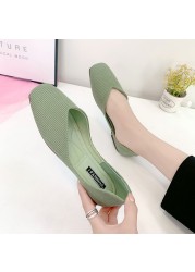 new women casual flat shoes spring summer ballet loafers slip on slips soft round toe loafers ladies vulcanized shoes