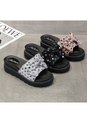 slippers women sandals platform sandals shoes women bow 2022 summer sandals slipper indoor outdoor flip flops female beach shoes