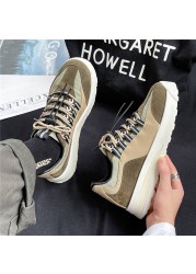 Men's casual shoes spring and autumn new men's formal shoes lace up trend soft-soled lightweight student sports white shoes