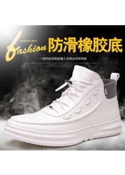 Men Casual Shoes Leather Waterproof Men Sneakers Mens Walking Shoes Comfort Lightweight Casual Leather Formal Shoes