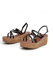 LuasTuas Size 36-43 Women Sandals 2022 Fashion Platform Wedges Summer Shoes Casual Woman Beach Office Lady Daily Shoes