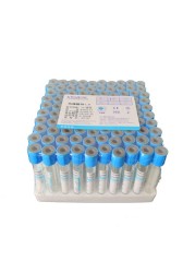 100pcs 5ml/10ml PT sodium citrate tube 1:9 plastic tube sterile negative pressure vacuum blue cap anticoagulant PRP tube