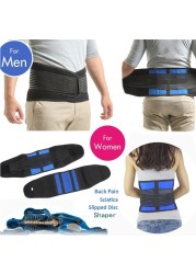 Tcare Adjustable Neoprene Double Pull Lumbar Support Lower Brace Pain Relief Waist Band S-6XL Plus Size,Unisex Back Lumbar Belt