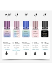 NATUHANA 5ml 1sec Fast Drying Strong False Eye Lash Extension Glue Adhesive Retention 5-7 Weeks Low Smell Mink Eyelash Glue