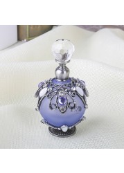 H&D 25ml Vintage Restoring Ancient Ways Hollow-out Rattan Flower Perfume Bottles Empty Refillable (Purple)