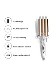 Electric Hair Curler Curling Iron Spirals Five Roller Corrugated Tubes Ceramic Deterrent Irons Volume Perm Volume Styling